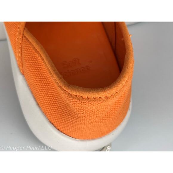 Women's Size 6 Orange Canvas Espadrille Sneaker Comfort Walking Work Casual Shoe - Picture 11 of 11